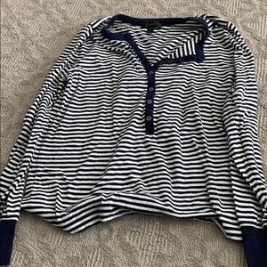 J crew striped long sleeve shirt